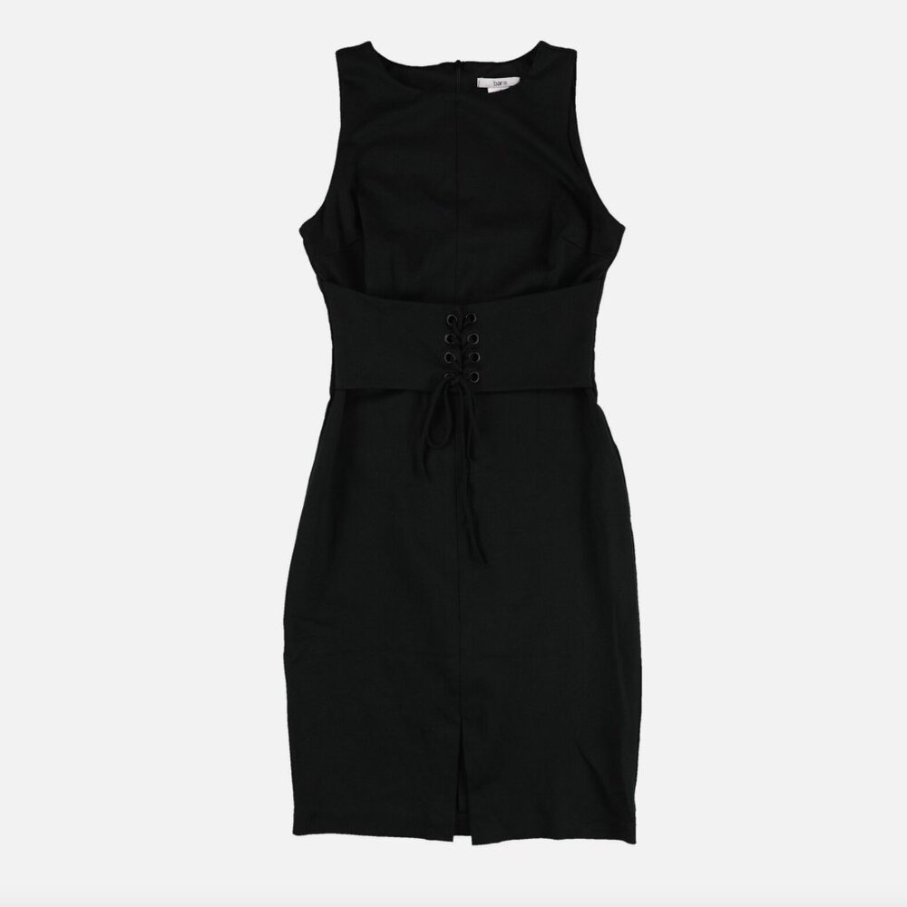 Bar III Black Sleeveless Corset Bodycon Dress Women's XL